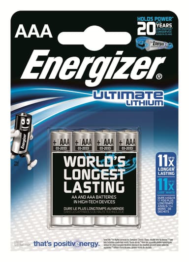 Energizer Batteri Ultimate Lithium AAA/LR03 4-pk 