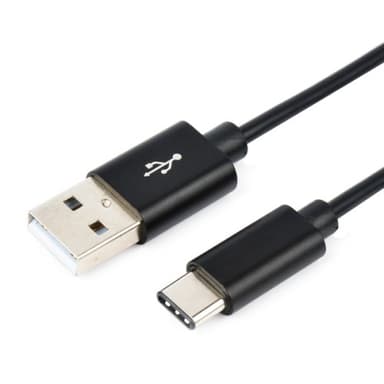 Cirafon Sync/Charge Cable USB-C 0.15m - Thin Black 0.2m USB-A USB-C hvit