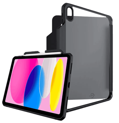 Cirafon Hybrid Solid Folio 10,9 iPad 10th gen, iPad 11th gen Musta