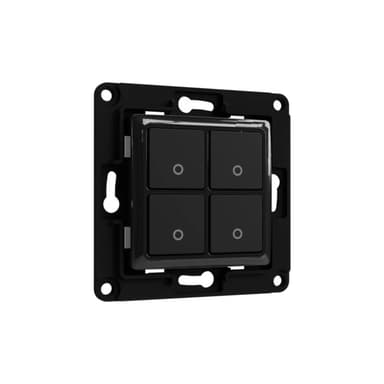 Shelly Wall Switch 4 Buttons Black 