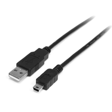 Startech StarTech.com 2m, USB 2.0 A/Mini USB B, M/M USB-kaapeli USB A Mini-USB B Musta 2m USB A Mini-USB B Musta