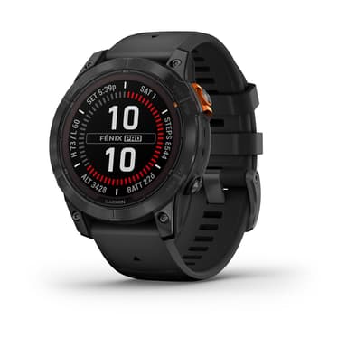 Garmin Fenix 7 Pro Solar Glass Ss W/black Band 