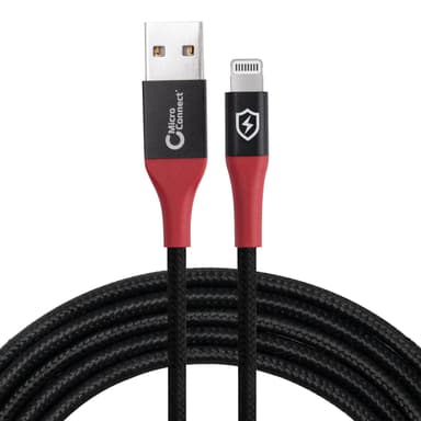 Microconnect USB-A Till Lightning Data Blocker Kabel 1.5m 1.5m Svart