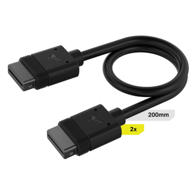 Corsair iCUE LINK Cables 2x 200mm Straight Connectors