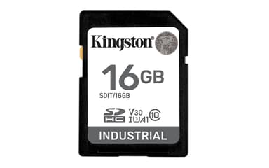 Kingston Technology Industrial 16 GB SDHC UHS-I Luokka 10 16GB SDHC UHS-I