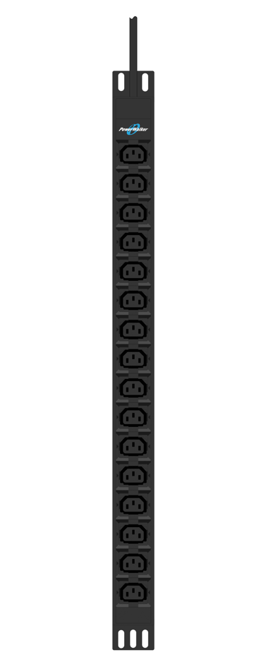 Powerwalker 10133023 strømforsyningsenhed (PDU) 16 AC stikkontakt(er) 0U Sort