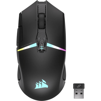 Corsair CH-931B011-EU datamus Høyre hendt RF trådløs + Bluetooth Optisk 26000 DPI RF trådløs + Bluetooth
