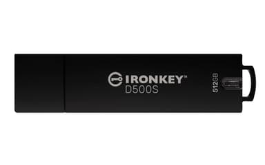 Kingston IronKey D500s 512GB USB-A Zwart