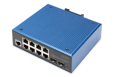 Digitus DN-651157 nätverksswitchar hanterad L2 Gigabit Ethernet (10/100/1000) Svart, Blå 