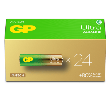 GP Ultra Alkaline AA/LR6-batteri 24-pak 
