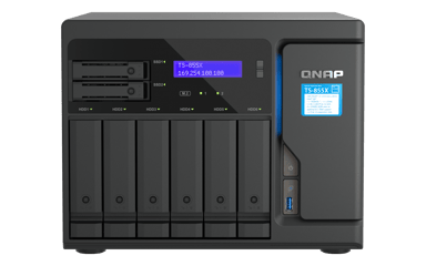 QNAP TS-855X SAN Tower Intel Atom® C5125 8 GB DDR4 0 TB QNAP QTS Sort 