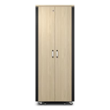 APC AR4038LIA stativ 38U Fritstående reol Sort, Ahorn farve 