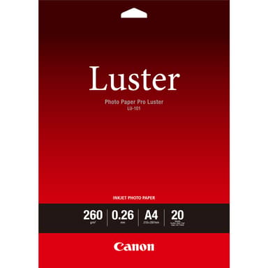 Canon Papper Photo Luster LU-101 A4 20 Ark 260g 