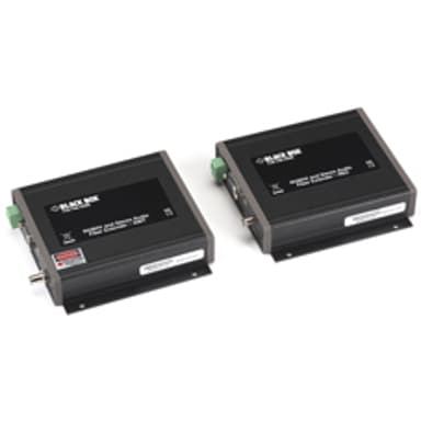 Black box RGBHV/Stereo-Audio Fiber Extender 