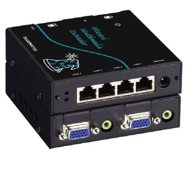 Black Box Wizard Multimedia Extender Quad Video/Stereo Audio Transmitter 
