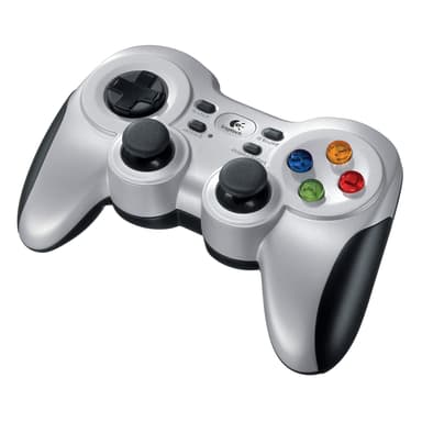 Logitech Wireless Gamepad F710 Sølv Sort