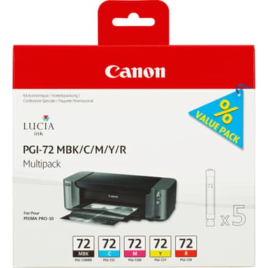 Canon Inkt Multipack PGI-72 (MBK/C/M/Y/R) 