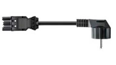 Axessline Powercord GST-Schuko 3m Black 3m CEE7/7 GST18/3 Sort