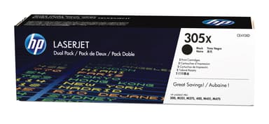 HP Toner Zwart 305X 4K - CE410XD 2-Pack 