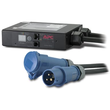 APC In-Line Current Meter, 16A, 230V, IEC309-16A, 2P+G grenuttag Svart 