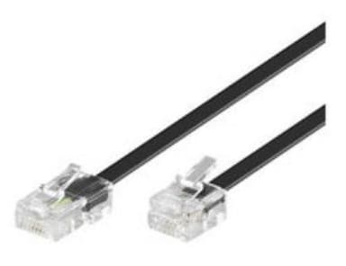 Microconnect MPK456S telefoonkabel 6 m Zwart 6m RJ-11 RJ-45