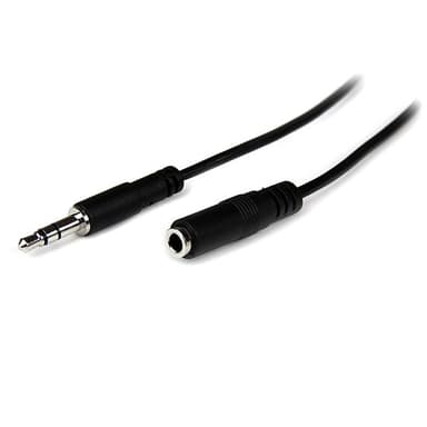 Startech StarTech.com 1m Slanke 3,5mm Stereo Audio Verlengkabel M/F 1m 3.5mm 3.5mm