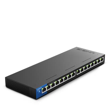 Linksys LGS116 16-Portars företagsanpassad gigabitswitch i skrivbordsformat 