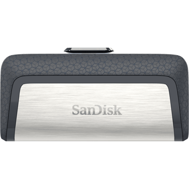 SanDisk Ultra Dual 128GB USB Type-A / USB Type-C Musta, Hopea