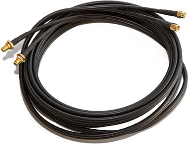 Poynting Antennekabel Twin 2 x SMA-Hann 2 x SMA-Female 5m Sort