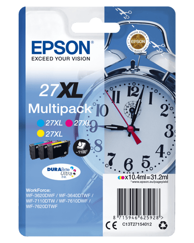 Epson Blekk Multipack 27XL (C/M/Y) 