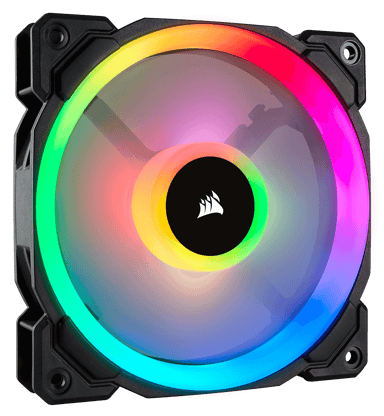 Corsair LL120 RGB PWM Single P Ventilator Hvid, Sort