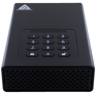 Apricorn Padlock DT Secure 256BIT AES 4TB Svart