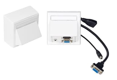 Vivolink Wall Connection Box - Outlet - HD-15, mini-phone stereo 3.5 mm , HDMI 