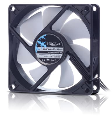 Fractal Design Silent Series R3 80MM Ventilator Wit Zwart