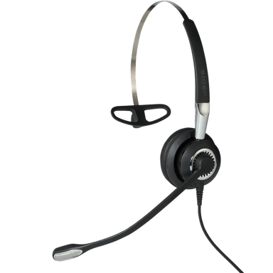 Jabra BIZ 2400 II QD Mono NC 3-in-1 Wideband Balanced Silver Svart