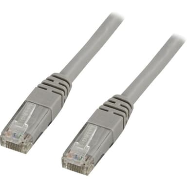 Deltaco Kytkentäkaapeli RJ-45 Cat6 2m Harmaa