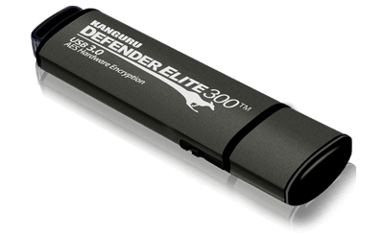 Kanguru Defender Elite 300 64GB FIPS 140-2 USB 3.0 64GB USB-A Musta, Harmaa