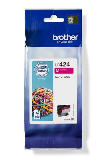 Brother Muste Magenta 750 Sivua LC-424M 