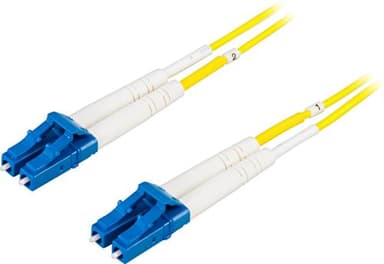 Deltaco Fiberoptisk kabel 5m LC LC OS2
