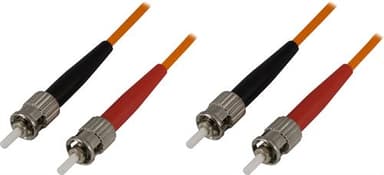 Deltaco Fiberoptisk Kabel 10m st st OM1