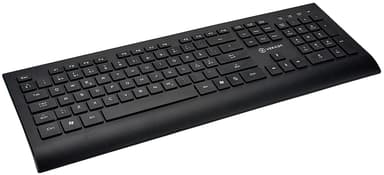 Voxicon DK-602WLB tangentbord Kontor RF Trådlös QWERTY Nordic Trådlös Nordisk