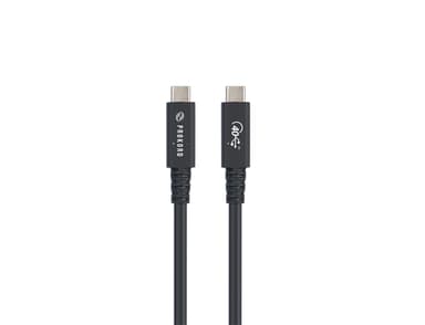 Prokord USB4-kaapeli USB-C – USB-C 40 Gbps 240W 1.2m USB C USB C Musta
