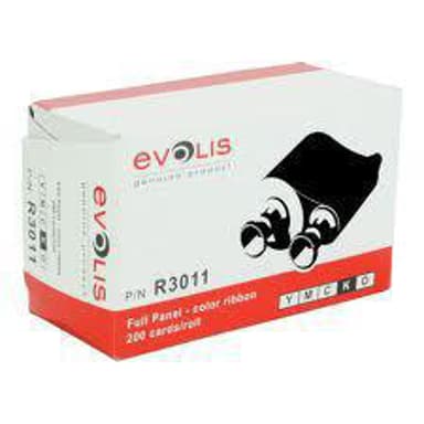Evolis Ribbon Color YMCKO 200-Cards 