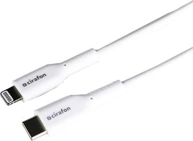 Cirafon USB-C til Lightning Hurtiglade-kabel – for iPhone/iPad 0.5m USB-C Lightning (C94) hvit