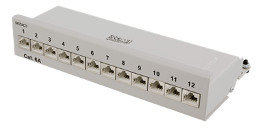 Deltaco Patchpanel Grå Cat6a