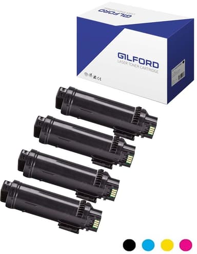 Gilford DT-CX6510# tonerpatron 1 stykker Kompatibel Sort, Cyan, Fiolblå, Gult 