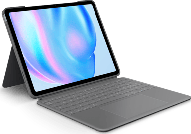 Logitech Combo Touch iPad Air 13" (2024) Dansk Norsk Svenska, Finska Grå
