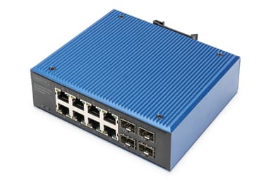 Digitus DN-651153 nätverksswitchar Ohanterad Gigabit Ethernet (10/100/1000) Strömförsörjning via Ethernet (PoE) stöd Svart, Blå 