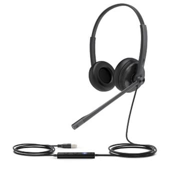 Yealink UH34 SE Stereo/Dual Teams USB-A Headset Kabel Huvudband Samtal/musik USB Type-A Svart USB Type-A Svart