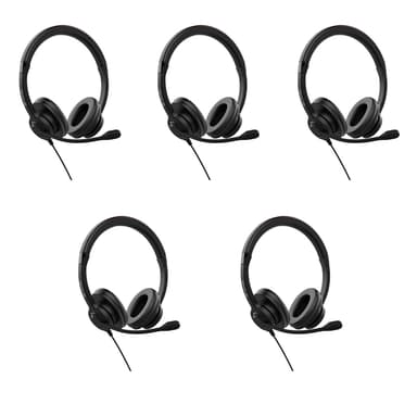 Voxicon USB VX610 ANC 5-pack Stereo USB-A Svart